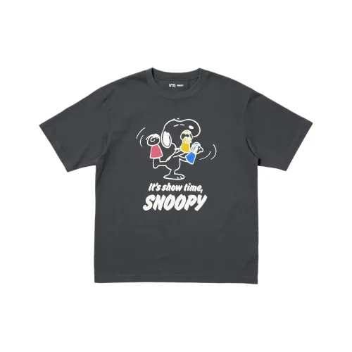 UNIQLO T-Shirt Unisex Темно-Серый