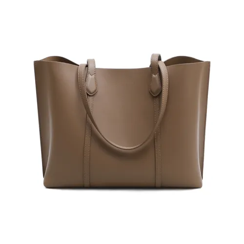 Crtnzo Kroez Коровья кожа Тоут Сумка Сумка через плечо Стандартная Женская Антрацит Абрикос Синий