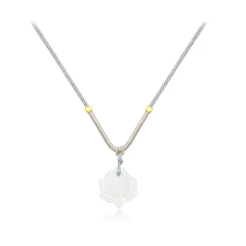 WANLIACC Ткань Zen Lotus Ожерелье Женское