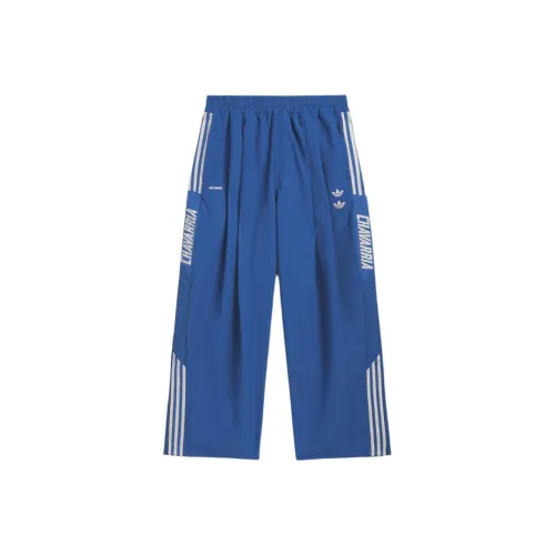 Adidas Originals x WILLY CHAVARRIA Woven Track SS25 PAN Вязаные тренировочные брюки унисекс Океанический синий