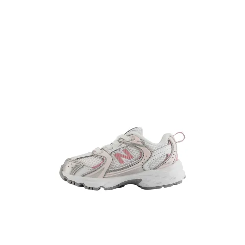 New Balance NB 530 Bungee Амортизация Низкий Топ Обувь для малышей Серый Розовый Infant и Toddler