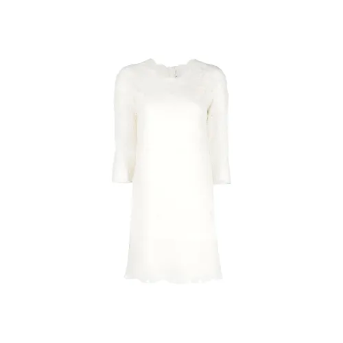 ERMANNO SCERVINO Белое Женское Длинное Платье с Рукавами