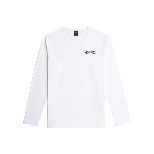 STAR Натуральная Белая Мужская T-Рубашка