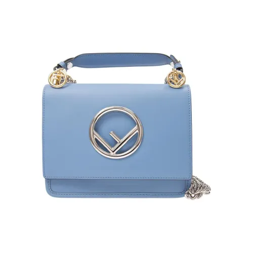 FENDI Сумка через плечо из коровьей кожи маленькая сумка на плечо женская синяя