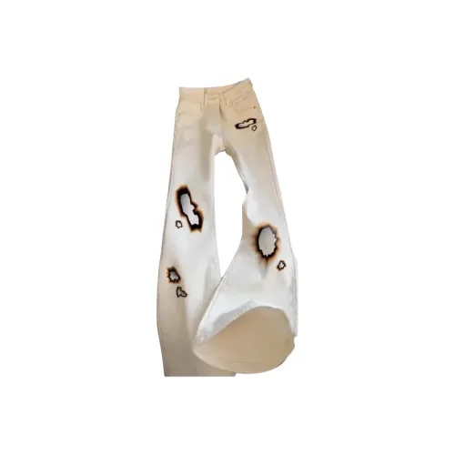 SAGP Белый Унисекс Джинсы