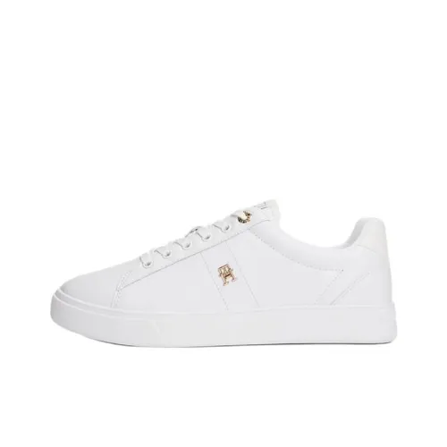 Tommy Hilfiger TH Monogram Скейтборд Кроссовки Низкие Белые Женские
