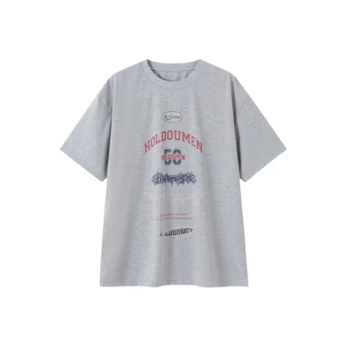 Holdoumen Светлый Фотиния Серый Мужская T-Рубашка