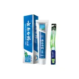 Комплект из двух частей: Зубная паста Wintergreen 165 г + Прозрачная чистящая зубная щетка