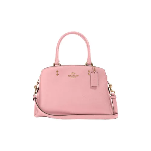 COACH Lillie Кожа Сумка через плечо Briefcase Сумка Маленькая Женская Вишневый цветок Розовый