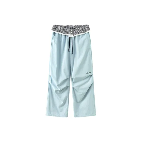 CHUU Детские синие женские повседневные брюки