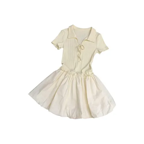 ONE PASS STUDIO Короткий рукав Платье Женское