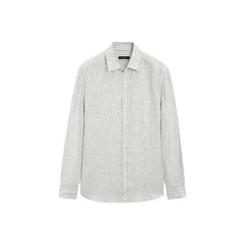Massimo Dutti Зеленые Мужские Рубашки