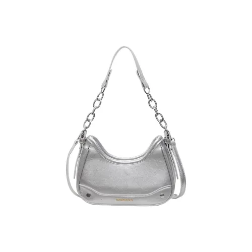 TOUTSEUL YOLO ПУ (полиуретан) Подмышечный Сумка на плечо Женская Белая Серебряная Черная