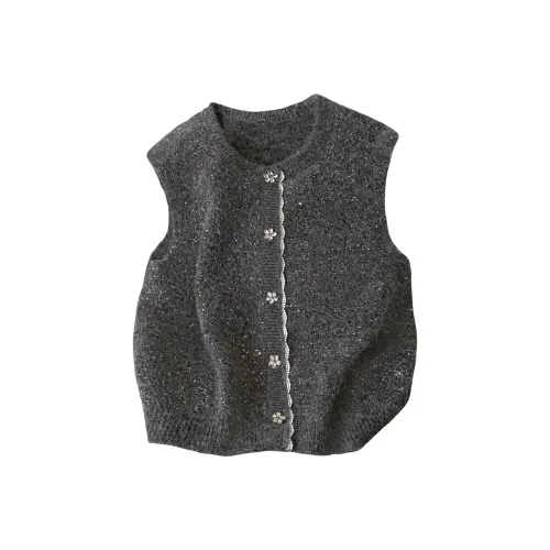 Cypress House Темно-серый Женский жилет