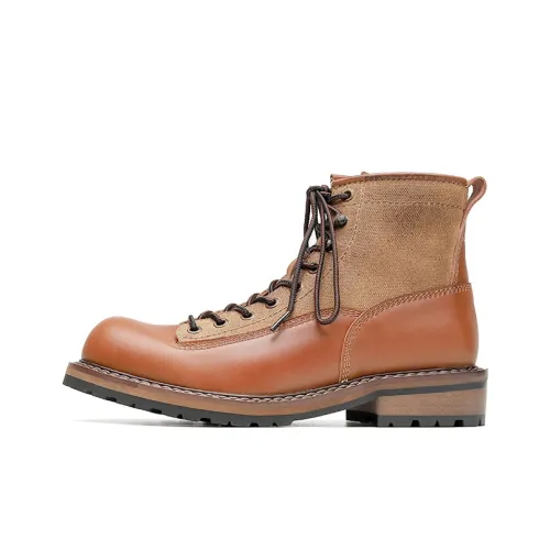 ZHENRAN Martin Boot Мужской Коричневый