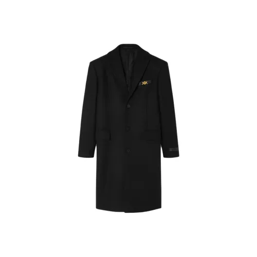 VERSACE Черное мужское пальто