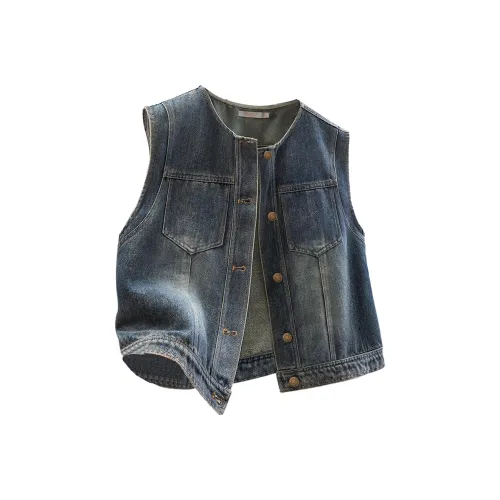 Cypress House Темно-синий Женский жилет