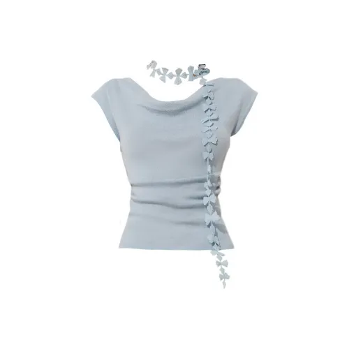 DPLAY Ледниково-голубые Женские Футболки