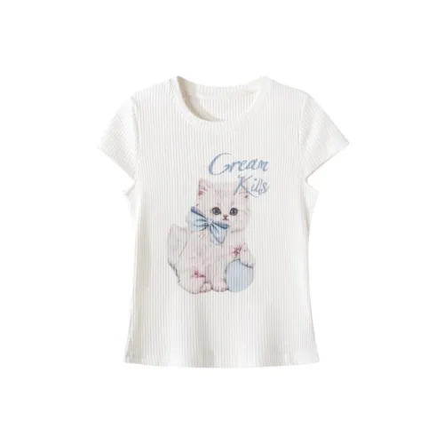 BOVCKEI Белые Женские Футболки