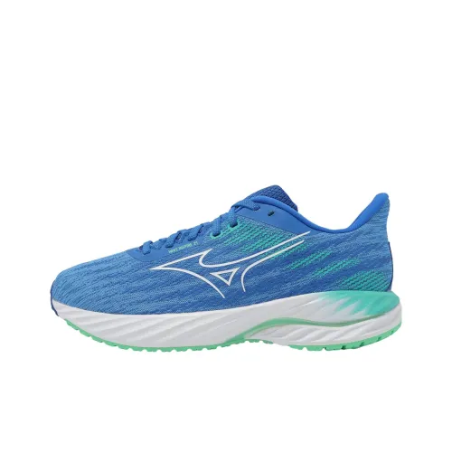 Mizuno WAVE INSPIRE 21 Дышащие Поддерживающие Низкие Кроссовки для Бега Мужские Синие Белые