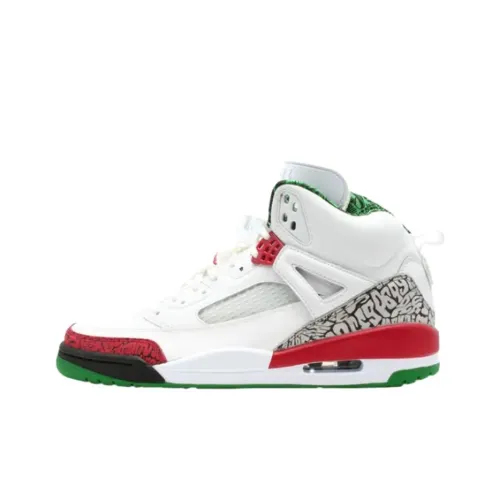 Джордан Spizike Износостойкие Высокие Баскетбольные Кроссовки Мужские Белые