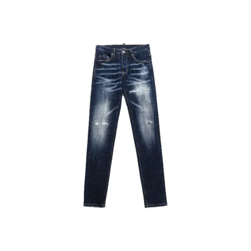 MAREA VESUVIO Потертый Темно-синий Мужские Джинсы