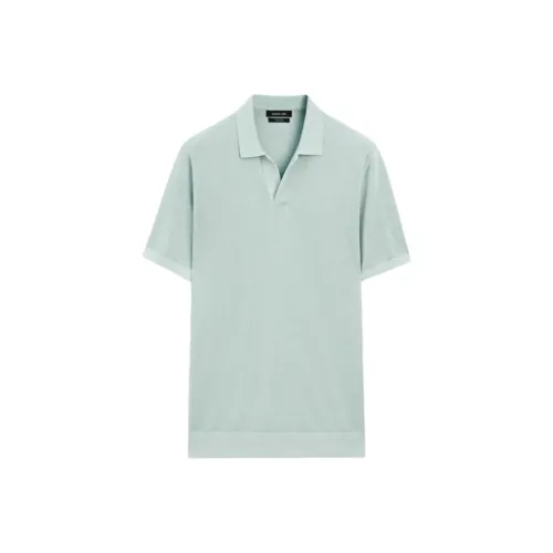 Massimo Dutti Бирюзовая Мужская Поло