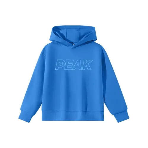 PEAK Цветной синий/PK Синий Английский язык Большой Kids Толстовки