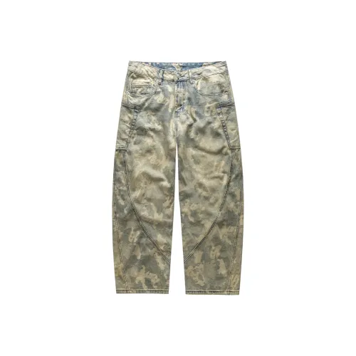 JUCY JUDY Грязно-желтые унисекс джинсы