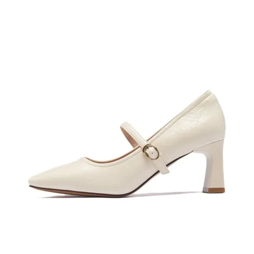 AGSDON Грубый каблук Мэри Джейн обувь, 6,5 см, женская