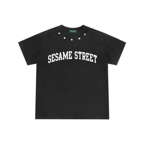 Улица Сезам Короткий рукав T-рубашки Унисекс