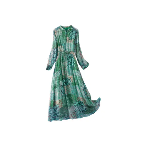 MAREA VESUVIO Длинное платье с длинными рукавами женское