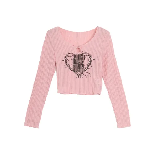 SETIROM Розовый Женские T-рубашки