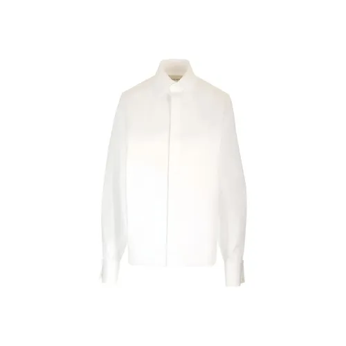 SAINT LAURENT Рубашка Женская Белая
