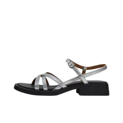 CAMPER Dana One Ремешок Сандалии 3,1 см Женские Серебряные