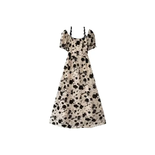 DANCANG Короткий рукав Платье Женское