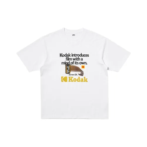 UNIQLO Белая унисекс футболка