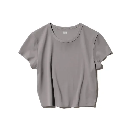 UNIQLO T-рубашка женская коричневая и серая