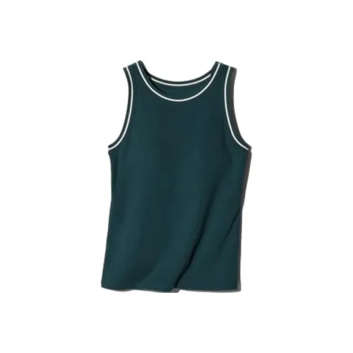 UNIQLO Майка Женская Темно-Зеленая