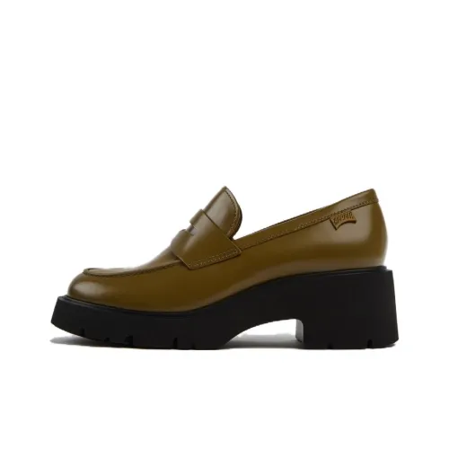 CAMPER Milah Лоферы 5,4CM Женские Зеленый