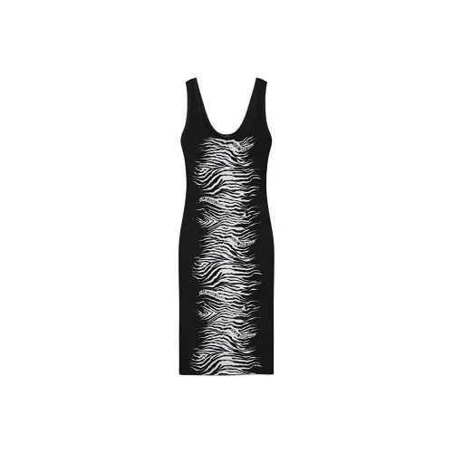 VERSACE Slip Платье Женское Черное