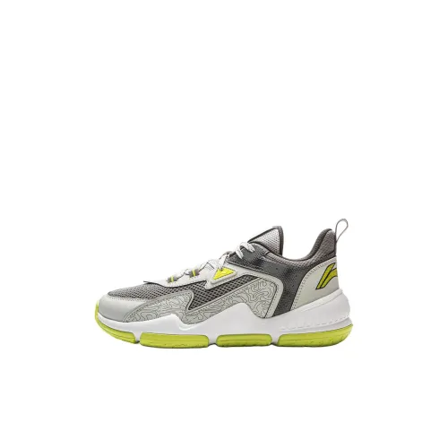 LINING Basketball Collection Детская баскетбольная обувь Low Top Серый Зеленый Kids