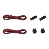 Цилиндр, пряжка, стиль + темно-красный, шнурки (один комплект)