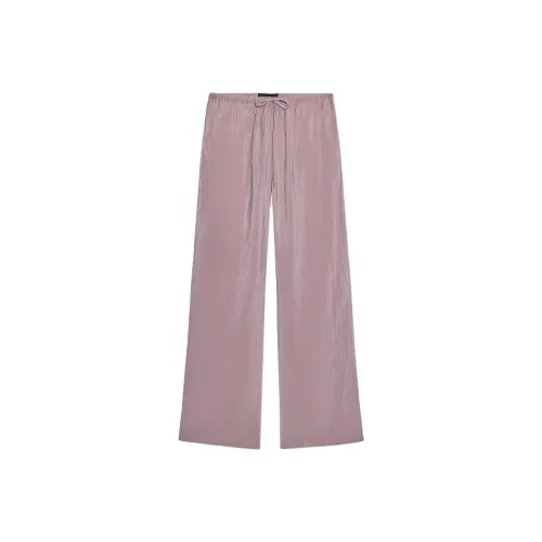 ZARA Светло-фиолетовые Женские Повседневные Брюки