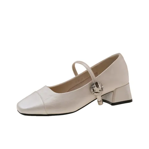 DFOA Грубый каблук Туфли Мэри Джейн Женские