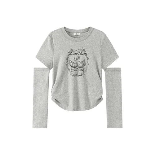 CHUU Светло-серый Фотиния Женская T-рубашка