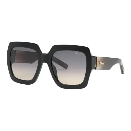 CHOPARD Биологическое ацетатное волокно квадратные солнцезащитные очки женские черные