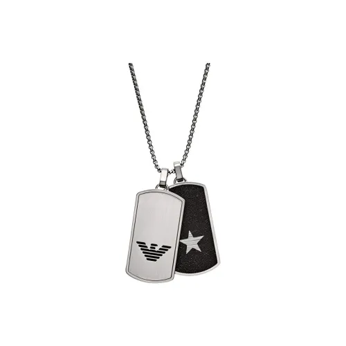 EMPORIO ARMANI Титановые стальные ожерелья для мужчин