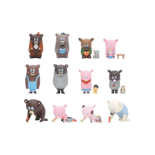 POP MART Коллаборация Зеленый Корова Сад Мини Шиния ОГАВА Слепые Коробки Один Mystery Коробка Целая Коробка 12 шт