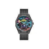 Черный многоцветный